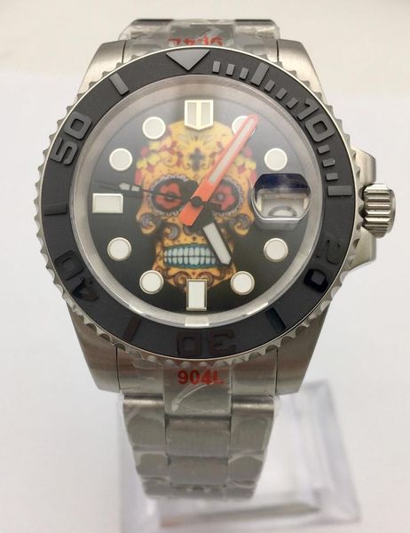 wristwatches 40mm fashion skull dial luminous japanese nh35 movement watch sapphire glass automatic men's transparent back cover, Slivery;brown
wristwatches 40mm fashion skull dial luminous japanese nh35 movement watch sapphire glass automatic men's transparent back cover, Slivery;brown