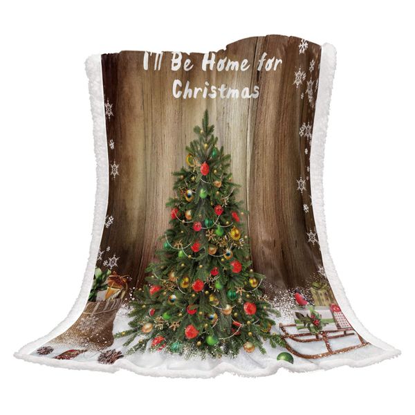 Flannel Fleece Sherpa Blanket Merry Christmas Tree Snowflake Vintage Brown Wood Grain Reversible Shaggy Fluffy Plush Throw
Flannel Fleece Sherpa Blanket Merry Christmas Tree Snowflake Vintage Brown Wood Grain Reversible Shaggy Fluffy Plush Throw