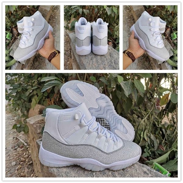 11 wmns metallic silver white vast grey men basketball shoes good quality 11s jumpman sports mens trainer sneakers ar0715-100
11 wmns metallic silver white vast grey men basketball shoes good quality 11s jumpman sports mens trainer sneakers ar0715-100