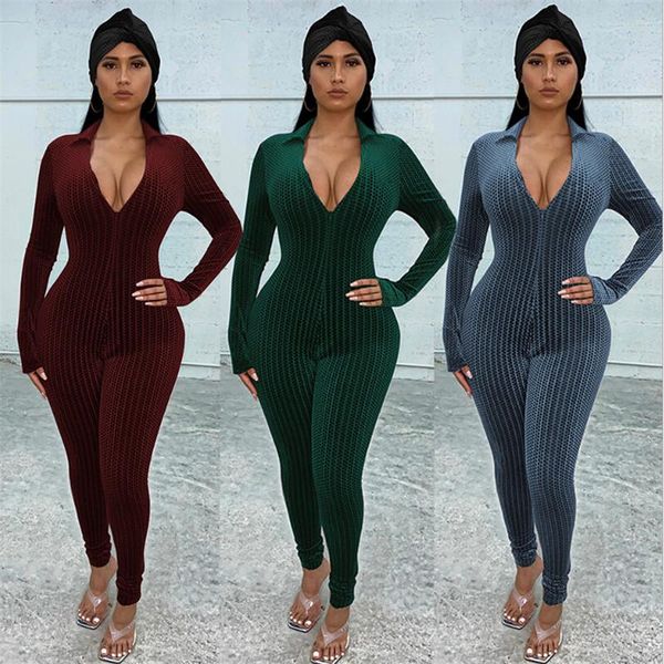 autumn winter casual long sleeve tight slim fit deep v neck zipper suede solid color jumpsuit women bodycon rompers women's jumpsuits &, Black;white
autumn winter casual long sleeve tight slim fit deep v neck zipper suede solid color jumpsuit women bodycon rompers women's jumpsuits &, Black;white