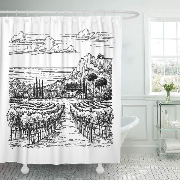 zhhld shower curtain village drawing vineyard landscape white vintage sea scene vine shower curtains sets with 12 hooks 72 x 78
zhhld shower curtain village drawing vineyard landscape white vintage sea scene vine shower curtains sets with 12 hooks 72 x 78