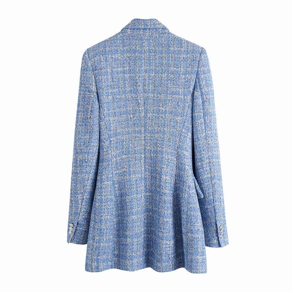 jackets women vintage lapel long sleeve check double-breasted texture jacket coat fashion slim blue chic female, Black;brown
jackets women vintage lapel long sleeve check double-breasted texture jacket coat fashion slim blue chic female, Black;brown