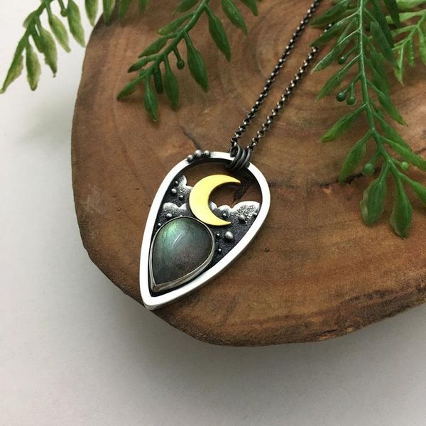 chains womens cresent astral abstract pattern pendant chain necklace hollow teardrop vintage bohemian antique jewelry, Silver
chains womens cresent astral abstract pattern pendant chain necklace hollow teardrop vintage bohemian antique jewelry, Silver