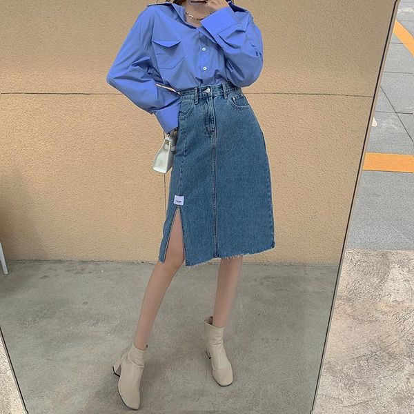 skirts a-line skirt women 2021 summer high waist street wear split knee-length casual denim, Black
skirts a-line skirt women 2021 summer high waist street wear split knee-length casual denim, Black