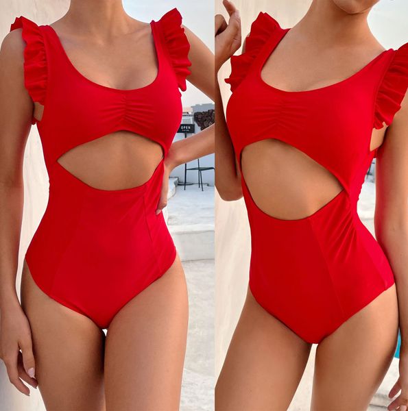 red ruffle one piece swimsuit women swimwear 2021 solid push up padded bra swim wear women swimming suits lady monokini, White;black
red ruffle one piece swimsuit women swimwear 2021 solid push up padded bra swim wear women swimming suits lady monokini, White;black