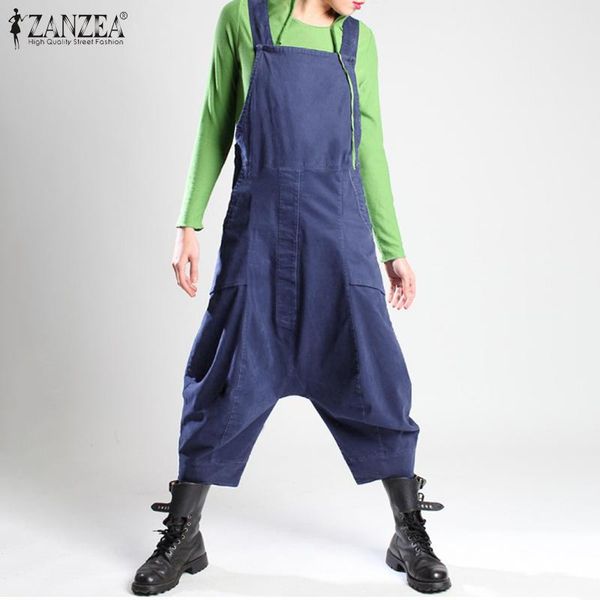 women's jumpsuits & rompers zanzea fashion drop-crotch overalls women casual solid straps long harem romper dungarees cargo playsuits t, Black;white
women's jumpsuits & rompers zanzea fashion drop-crotch overalls women casual solid straps long harem romper dungarees cargo playsuits t, Black;white