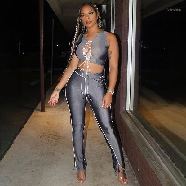 women's tracksuits 2 piece set women crop skirt trousers sports leisure sleeveless outfits summer 2021 clothes for, Gray
women's tracksuits 2 piece set women crop skirt trousers sports leisure sleeveless outfits summer 2021 clothes for, Gray