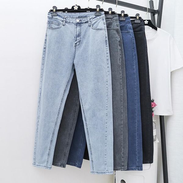 women's jeans mom woman streetwear high waist loose plus size harem denim pants boyfriend for women washed trousers 4 color, Blue
women's jeans mom woman streetwear high waist loose plus size harem denim pants boyfriend for women washed trousers 4 color, Blue