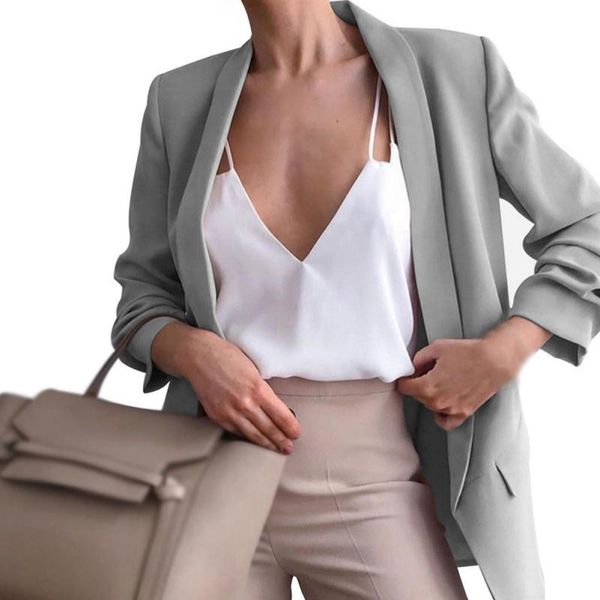 women's suits & blazers autumn women jacket urban casual turn-down collar blazer standard cotton solid color small suit hjiu1, White;black
women's suits & blazers autumn women jacket urban casual turn-down collar blazer standard cotton solid color small suit hjiu1, White;black