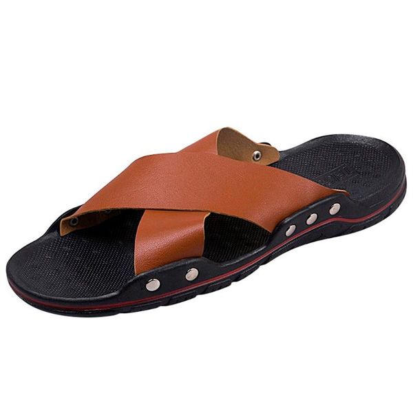 sandals jaycosin casual men soft comfortable summer leather classic mens sof beach shoes flat bottom non-slip, Black
sandals jaycosin casual men soft comfortable summer leather classic mens sof beach shoes flat bottom non-slip, Black
