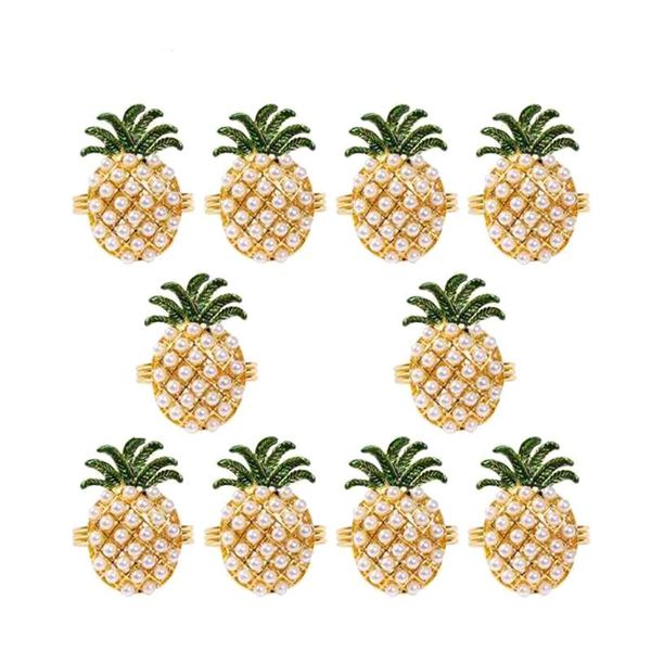 10pcs restaurant el tableware pearl pineapple napkin buckle ring diamond towel cloth rings
10pcs restaurant el tableware pearl pineapple napkin buckle ring diamond towel cloth rings
