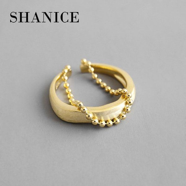 cluster rings shanice vintage 925 sterling silver open ring gold color ins bead chain double layer thai adjustable for women, Golden;silver
cluster rings shanice vintage 925 sterling silver open ring gold color ins bead chain double layer thai adjustable for women, Golden;silver