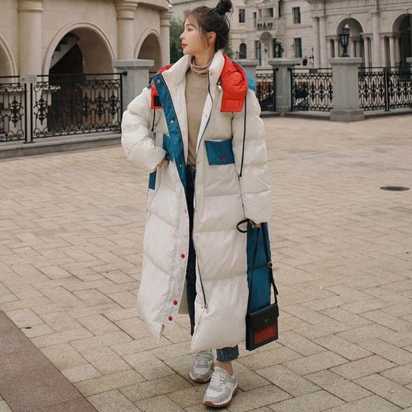 women's wool & blends down padded thick big size super long hooded color design quality loose winter cotton jacket fashion casual coat, Black
women's wool & blends down padded thick big size super long hooded color design quality loose winter cotton jacket fashion casual coat, Black