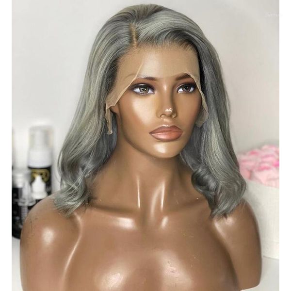 200density grey short bob 13x4 lace front human hair wigs with natural hairline glueless side part wavy transparent1, Black;brown
200density grey short bob 13x4 lace front human hair wigs with natural hairline glueless side part wavy transparent1, Black;brown