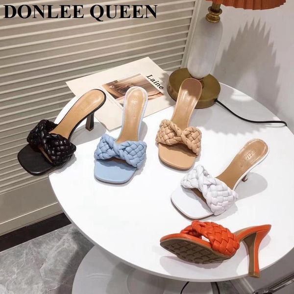 summer slippers women high heels open toe slides brand weave sandals party shoes office ladies mules zapatillas mujer, Black
summer slippers women high heels open toe slides brand weave sandals party shoes office ladies mules zapatillas mujer, Black