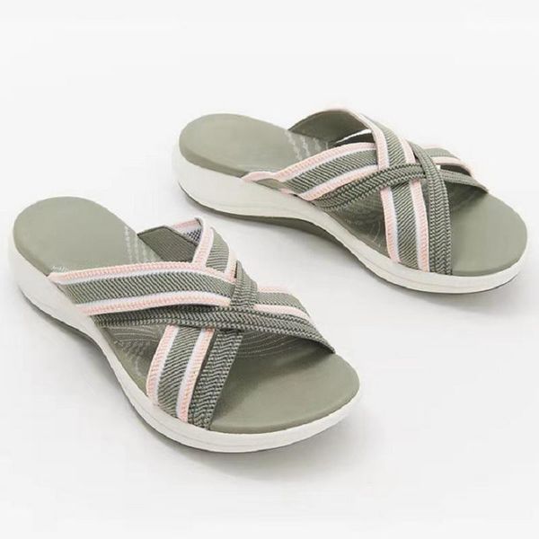 slippers summer comfy slip on women sandals elastic textile splicing casual beach shoes for woman classics non-slip lightweight, Black
slippers summer comfy slip on women sandals elastic textile splicing casual beach shoes for woman classics non-slip lightweight, Black