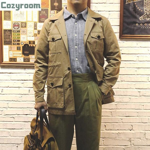 wt-0008 read description 100% cotton vintage stylish safari bush jacket men's jackets, Black;brown
wt-0008 read description 100% cotton vintage stylish safari bush jacket men's jackets, Black;brown