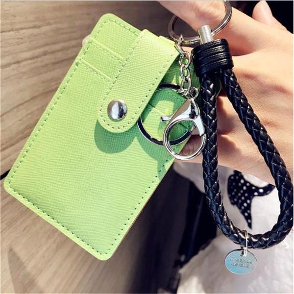 card holders three-card multi-bit holder with snap button bus id bank keychain soft leather, Brown;gray
card holders three-card multi-bit holder with snap button bus id bank keychain soft leather, Brown;gray