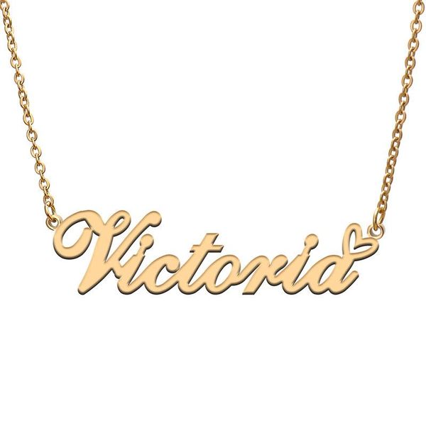pendant necklaces love heart victoria name necklace for women stainless steel gold & silver nameplate femme mother child girls gift
pendant necklaces love heart victoria name necklace for women stainless steel gold & silver nameplate femme mother child girls gift