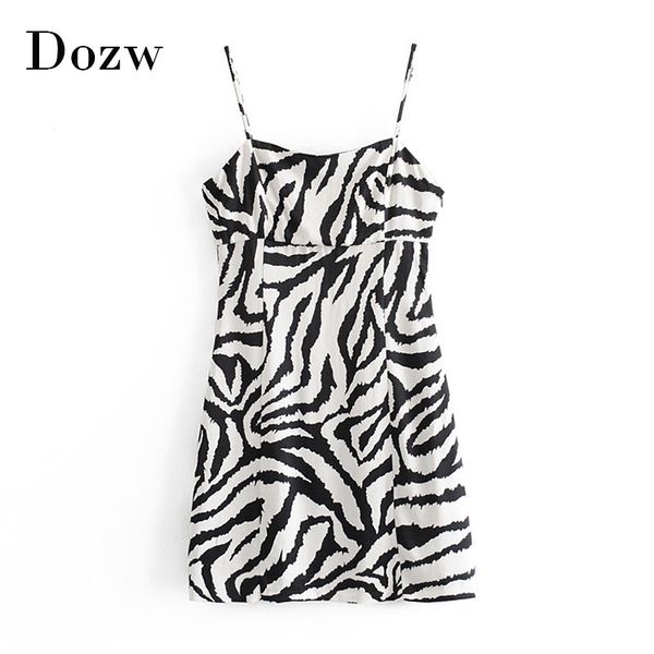 women fashion animal print spaghetti strap dresses summer sleeveless party mini dress zebra stripe backless club dress 210414, Black;gray
women fashion animal print spaghetti strap dresses summer sleeveless party mini dress zebra stripe backless club dress 210414, Black;gray
