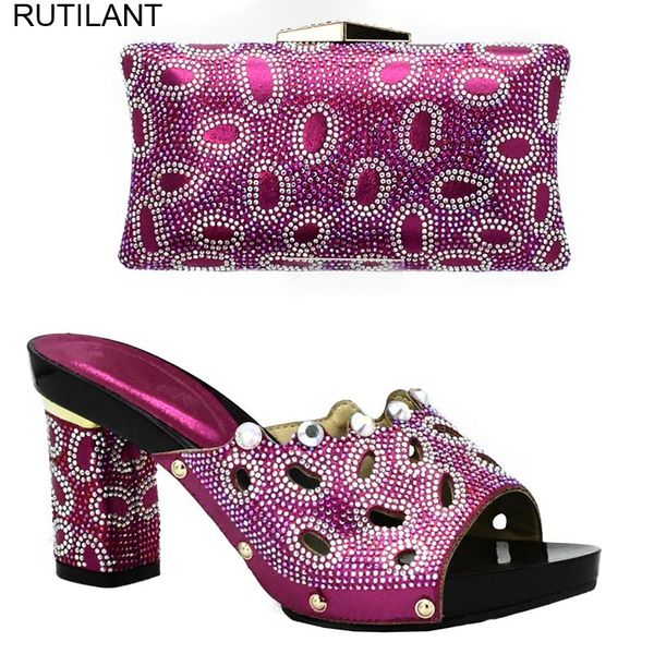 dress shoes fuchsia color italian shoe and bag set decorated with rhinestone african women party, Black
dress shoes fuchsia color italian shoe and bag set decorated with rhinestone african women party, Black