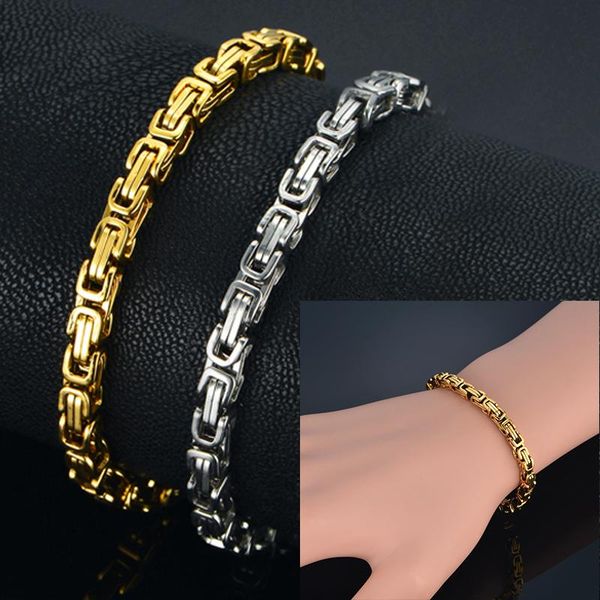 est 316l stainless steel bracelet men women wholelsale wristband 4mm gold color male hand chain link hip hop jewelry link,, Black
est 316l stainless steel bracelet men women wholelsale wristband 4mm gold color male hand chain link hip hop jewelry link,, Black