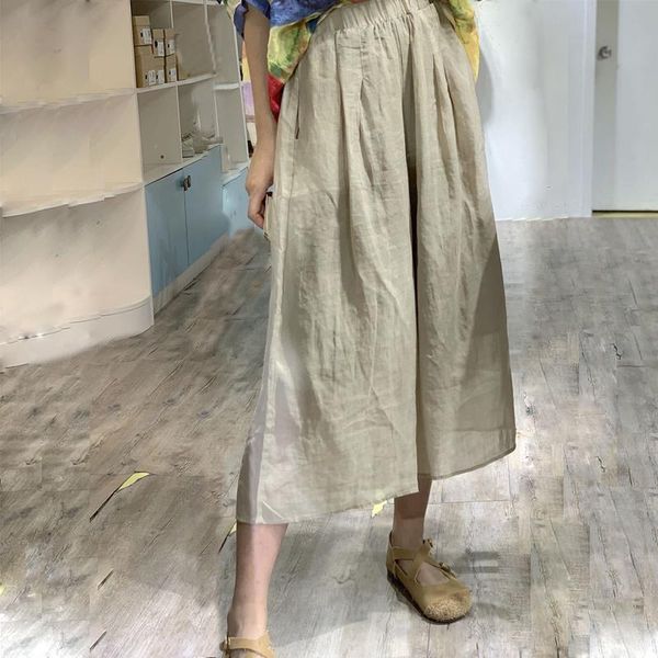 women's pants & capris double layers cotton linen ankle-length summer casual loose trousers women wide leg, Black;white
women's pants & capris double layers cotton linen ankle-length summer casual loose trousers women wide leg, Black;white