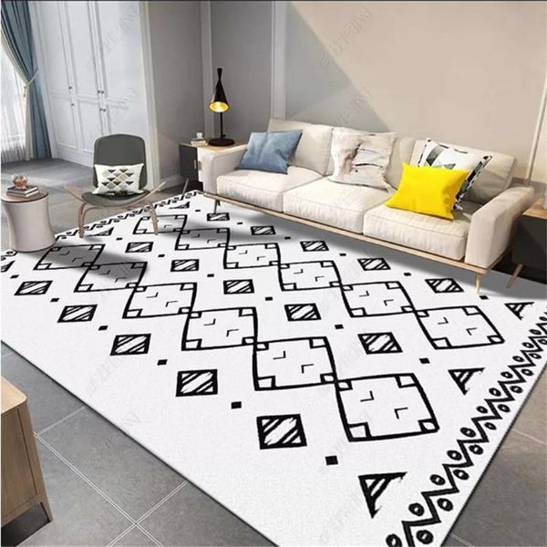 carpets nordic geometric black and white area rugs living room bohemian carpet bedroom bedside floor modern coffee table
carpets nordic geometric black and white area rugs living room bohemian carpet bedroom bedside floor modern coffee table