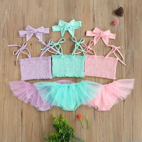 born infant baby girls clothes sets 3pcs solid color pleated sleeveless camisole mesh skirt shorts headband summer outfits clothing, White
born infant baby girls clothes sets 3pcs solid color pleated sleeveless camisole mesh skirt shorts headband summer outfits clothing, White
