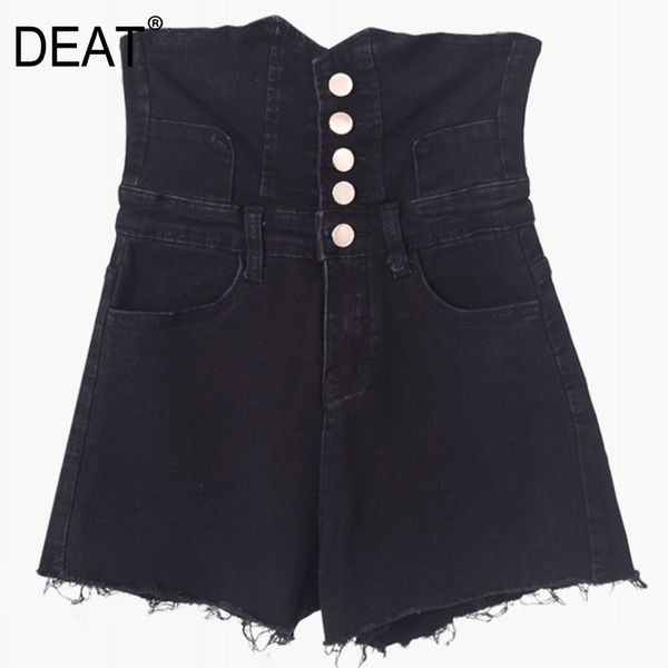 {deat} women wide leg black button asymmetric shorts high waist loose fit trouser fashion tide spring summer gx44 210421, White;black
{deat} women wide leg black button asymmetric shorts high waist loose fit trouser fashion tide spring summer gx44 210421, White;black