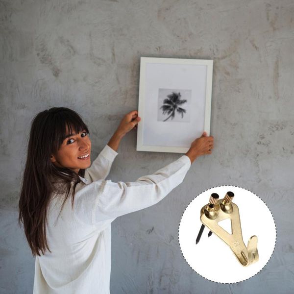 20pcs brass po frame hooks metal picture hangers with 40pcs nails & rails
20pcs brass po frame hooks metal picture hangers with 40pcs nails & rails