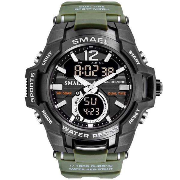 sport watch waterproof 50m wristwatch relogio masculino militar 1805 fashion sports multifunctional electronic men's wristwatches, Slivery;brown
sport watch waterproof 50m wristwatch relogio masculino militar 1805 fashion sports multifunctional electronic men's wristwatches, Slivery;brown