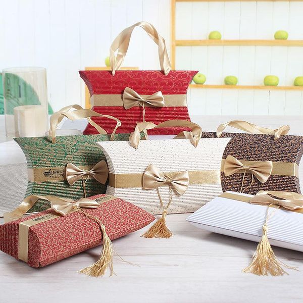 gift wrap creative portable bowknot folding pillow shape box party baby shower paper chocolate packaging
gift wrap creative portable bowknot folding pillow shape box party baby shower paper chocolate packaging