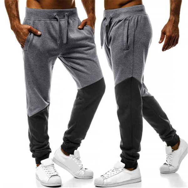 mens splicing fitness sweatpants fashion trend drawstring running sport long pants spring male contrasting all-match casual loose trousers, Black
mens splicing fitness sweatpants fashion trend drawstring running sport long pants spring male contrasting all-match casual loose trousers, Black