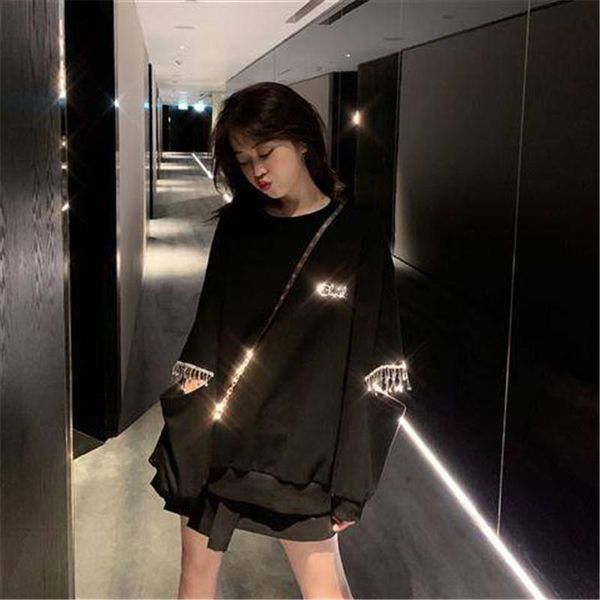 women's hoodies & sweatshirts korean fashion women crystal inlaid casual hoodie sweatshirt female black long sleeve pullovers
women's hoodies & sweatshirts korean fashion women crystal inlaid casual hoodie sweatshirt female black long sleeve pullovers