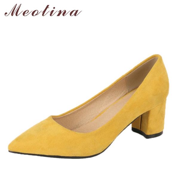 meotina women pumps high heels office lay shoes sharp toe thick female career 2021 spring large size 34-43 dress, Black
meotina women pumps high heels office lay shoes sharp toe thick female career 2021 spring large size 34-43 dress, Black