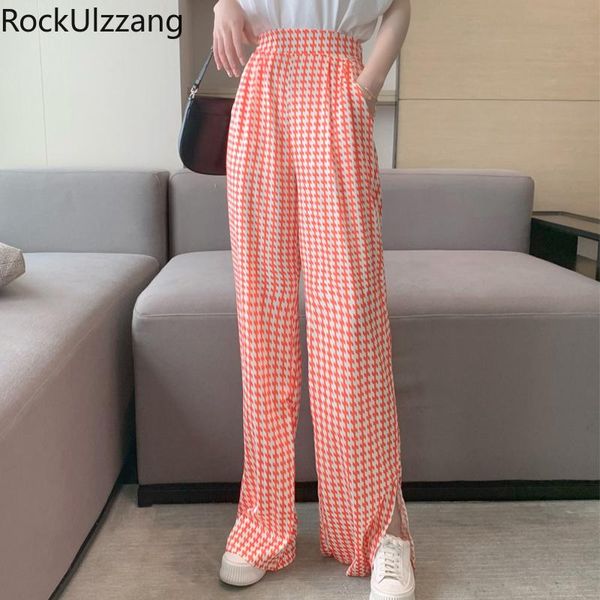 women's pants & capris high waist loose straight casual fashion irregular plaid graphic long split pant summer trouser women simple clo, Black;white
women's pants & capris high waist loose straight casual fashion irregular plaid graphic long split pant summer trouser women simple clo, Black;white