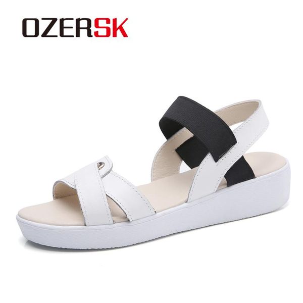 brand summer fashion casual comfortable female sandals thick sole pu leather breathable flat woman shoes size 35~40, Black
brand summer fashion casual comfortable female sandals thick sole pu leather breathable flat woman shoes size 35~40, Black