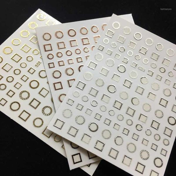 3d rosegold gold silver laser circle square nail stickers glitter ornaments art tool manicure accessories1, Black
3d rosegold gold silver laser circle square nail stickers glitter ornaments art tool manicure accessories1, Black