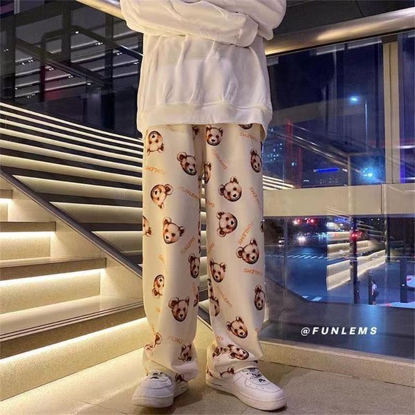men's pants 2021 male cargo men high street straight dance bear casual loose sweatpants harajuk streetwear fashion, Black
men's pants 2021 male cargo men high street straight dance bear casual loose sweatpants harajuk streetwear fashion, Black