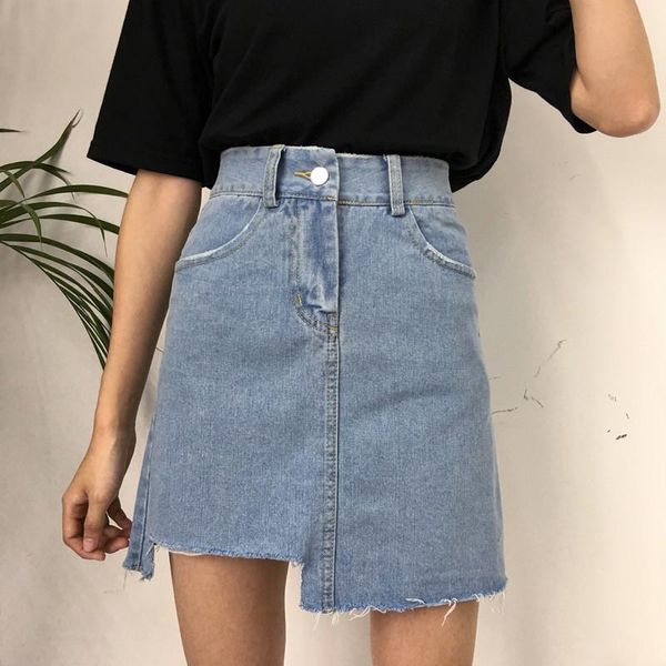 skirts summer harajuku style desgin loose all match women a -line denim high waist femela falda de mezclilla, Black
skirts summer harajuku style desgin loose all match women a -line denim high waist femela falda de mezclilla, Black