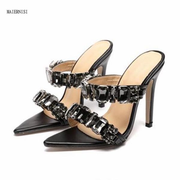 ladies net celebrity sandals with rhinestones women's shoes 12cm fashion show 4-10 11 slippers, Black
ladies net celebrity sandals with rhinestones women's shoes 12cm fashion show 4-10 11 slippers, Black