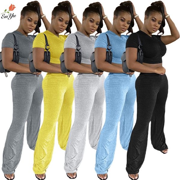 enyu xl-xxl casual summer lady solid 2-piece long short sleeve v-neck pleated tees flare pants set women daily, Gray
enyu xl-xxl casual summer lady solid 2-piece long short sleeve v-neck pleated tees flare pants set women daily, Gray