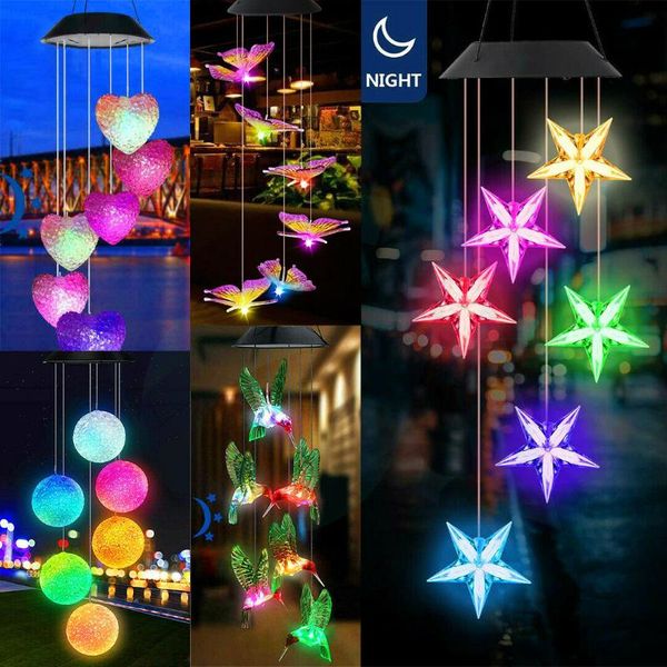 solar wind chime light, color changing hanging mobile butterfly for home garden decoration 1w 1.2v lighting time: 4-6h decorative objects
solar wind chime light, color changing hanging mobile butterfly for home garden decoration 1w 1.2v lighting time: 4-6h decorative objects