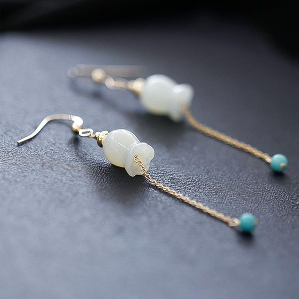 dangle & chandelier natural hetian white jade flower bud tassel earrings retro elegant fresh light luxury charm women's silver jewelry
dangle & chandelier natural hetian white jade flower bud tassel earrings retro elegant fresh light luxury charm women's silver jewelry