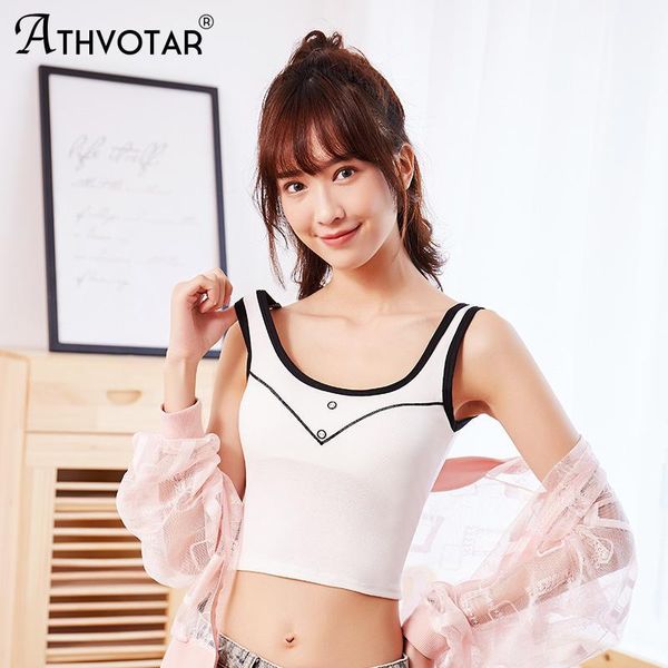 camisoles & tanks athvotar women seamless buttons sports crop bra female tube base tank sleeveless backless underwear sling 2021, Black;white
camisoles & tanks athvotar women seamless buttons sports crop bra female tube base tank sleeveless backless underwear sling 2021, Black;white