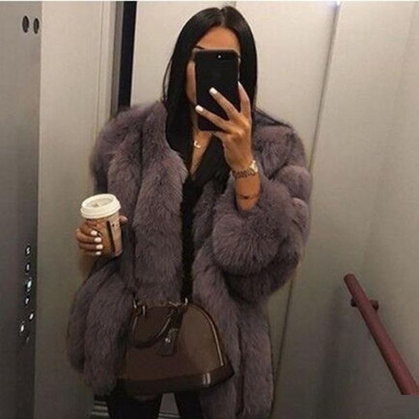 women's wool & blends winter fashion temperament coat round neck cardigan warm long sleeve plush outwear femme, Black
women's wool & blends winter fashion temperament coat round neck cardigan warm long sleeve plush outwear femme, Black