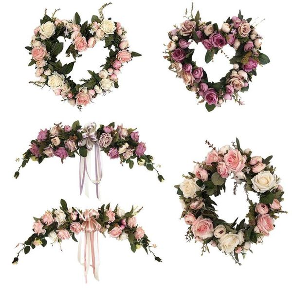 decorative flowers & wreaths 1 pcs handmade floral artificial simulation rose wreath for wedding home bedrooms walls hanging decoration orna
decorative flowers & wreaths 1 pcs handmade floral artificial simulation rose wreath for wedding home bedrooms walls hanging decoration orna