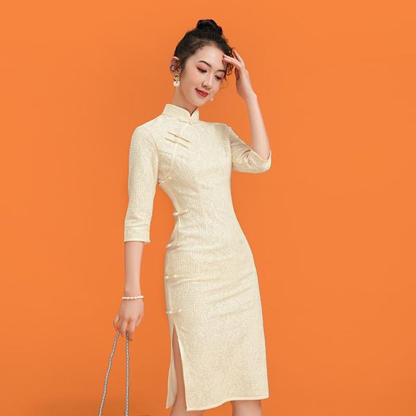 ethnic clothing improved cheongsam women 2021 autumn fashion young girl chinese style retro lace dress trend, Red
ethnic clothing improved cheongsam women 2021 autumn fashion young girl chinese style retro lace dress trend, Red