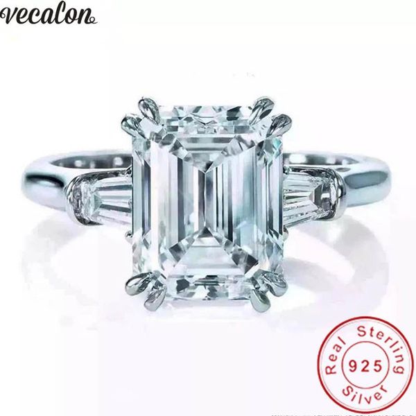 wedding rings vecalon luxury promise ring real 925 sterling silver emeald cut 3ct sona cz engagement band for women bridal bijou, Slivery;golden
wedding rings vecalon luxury promise ring real 925 sterling silver emeald cut 3ct sona cz engagement band for women bridal bijou, Slivery;golden